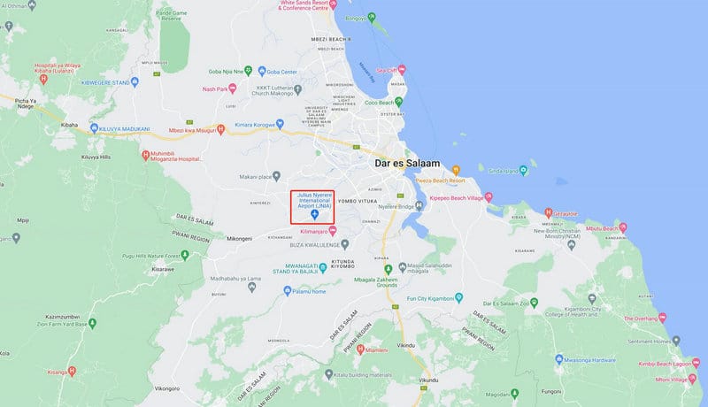 Principaux aéroports pour l'expédition de la Chine vers la Tanzanie
