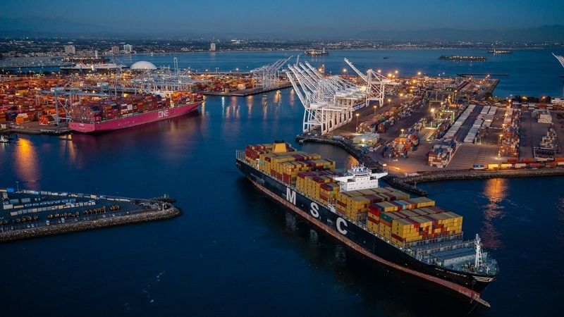 Largest Port in US-Long Beach